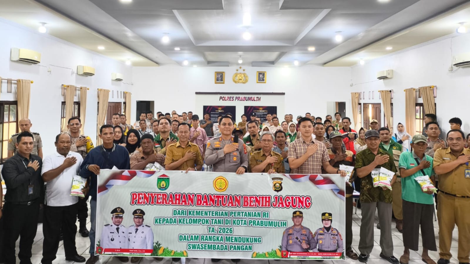 Polres Prabumulih Targetkan 75 Hektare Jagung di 2026, Optimalkan Lahan Tidur