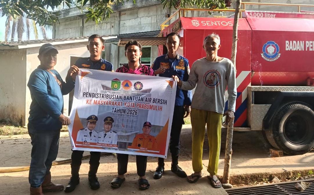 Pemkot Prabumulih Siaga Hadapi Kekeringan, Bantuan Air Bersih Disalurkan Berkala