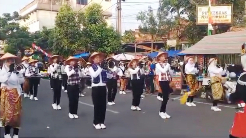 Pesona Marching Band Gema Nada SMPN 4 Prabumulih Jadi Sorotan