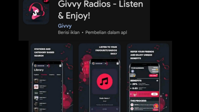 Cara Mendapatkan Saldo DANA Gratis dari Givvy Radios Terbaru 2025