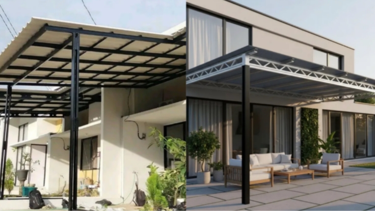 Baja Ringan vs Besi Hollow: Mana Material Kanopi Terbaik untuk Rumah Anda?