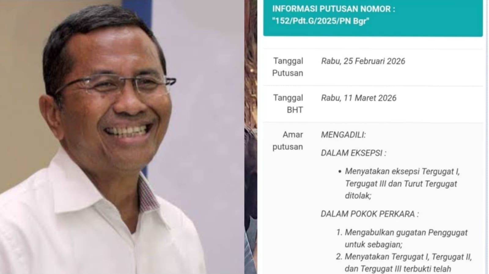 Dahlan Iskan Menang Gugatan, Saham Radar Bogor Kembali ke Tangan Pemilik Sah
