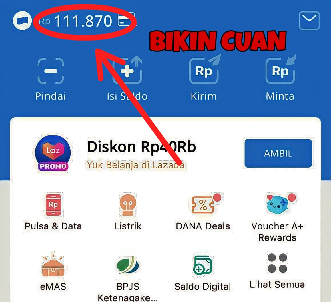 Bikin Cuan! Dapatkan Saldo Dana Rp100.000 Sekarang Juga, Gratis