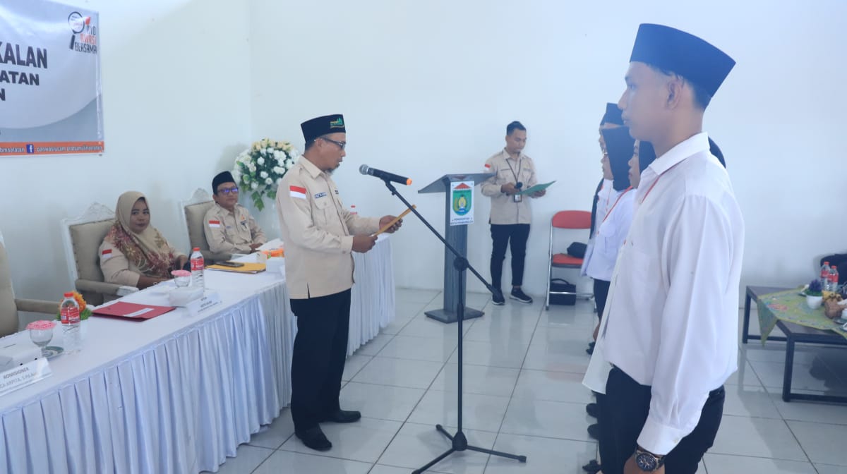 73 PTPS Kecamatan Prabumulih Selatan Dilantik, Ini Pesan Ketua Panwascam 