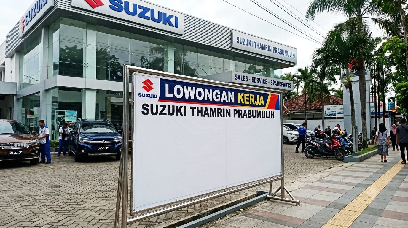 Kabar Baik Pencari Kerja! Suzuki Thamrin Prabumulih Buka Loker Marketing Executive