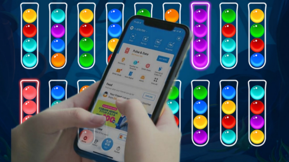 Cara Mendapatkan Saldo DANA Gratis Lewat Game Ball Sort