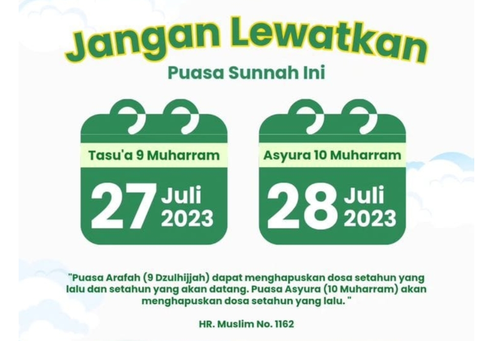  Belum Puasa Tasu'ah Hari ini, Tenang, Kamu Masih Bisa Puasa Asyura