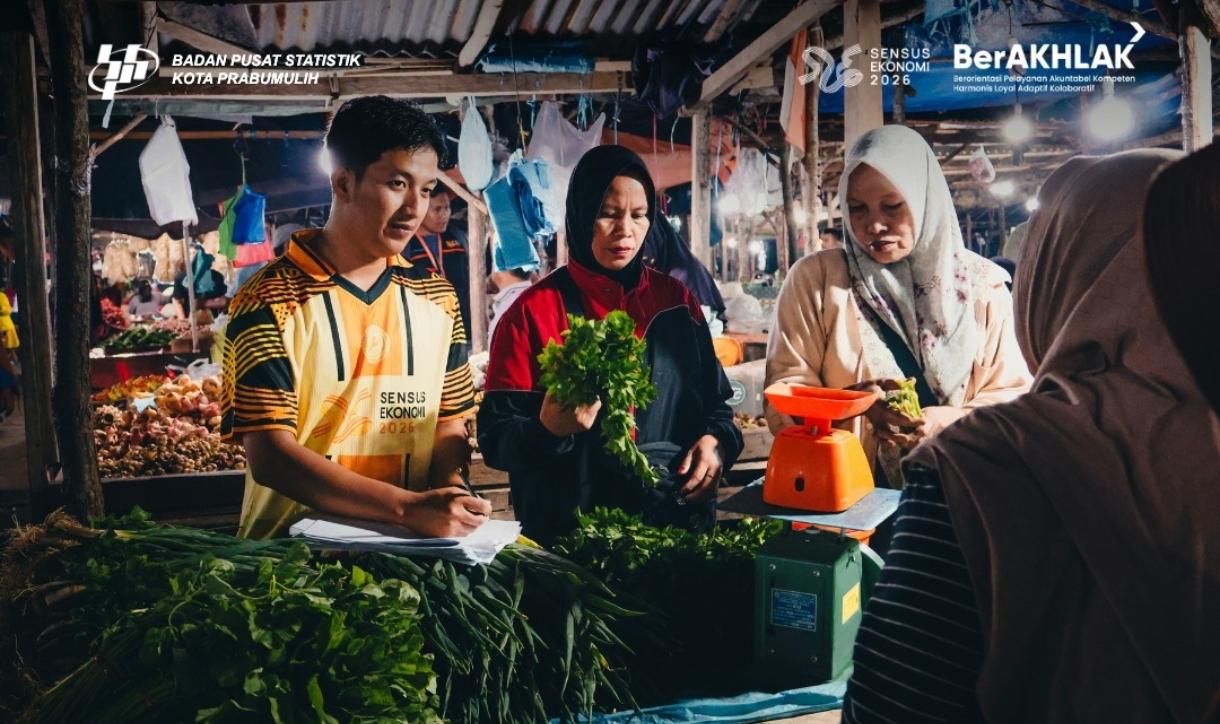 BPS Prabumulih Jemput Bola, Pedagang Pasar Subuh Jadi Sasaran Sensus Ekonomi 2026