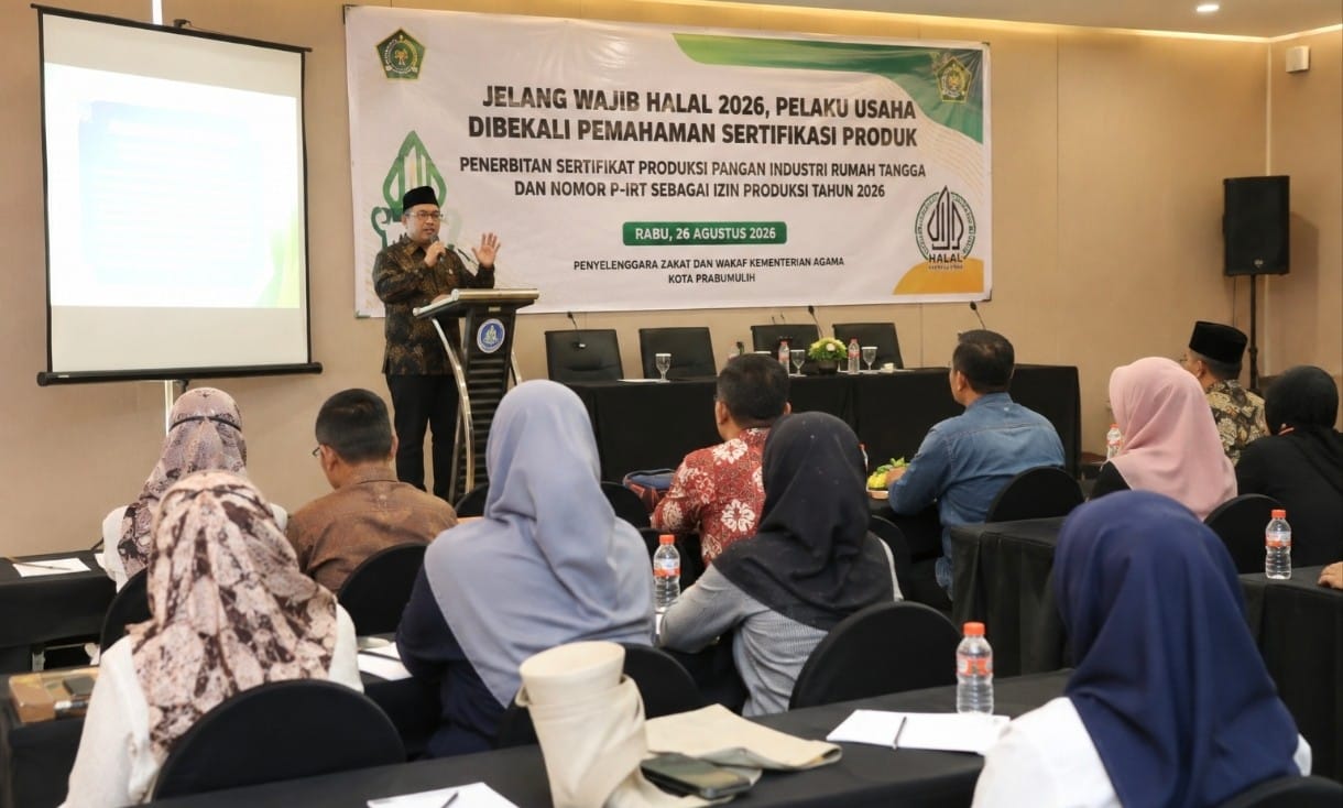 Jelang Wajib Halal 2026, Pelaku UMKM Prabumulih Dapat Pembekalan Sertifikasi