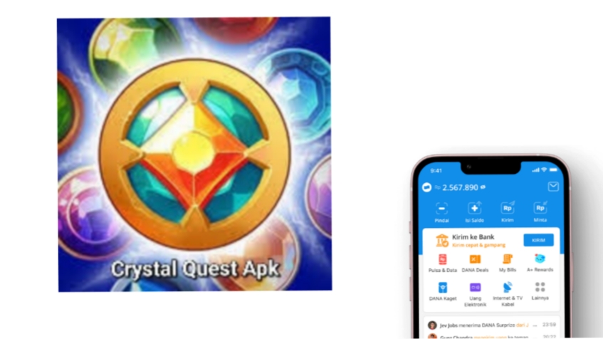 Ingin Dapat Saldo DANA Gratis? Coba Game Crystal Quest Penghasil Uang Ini