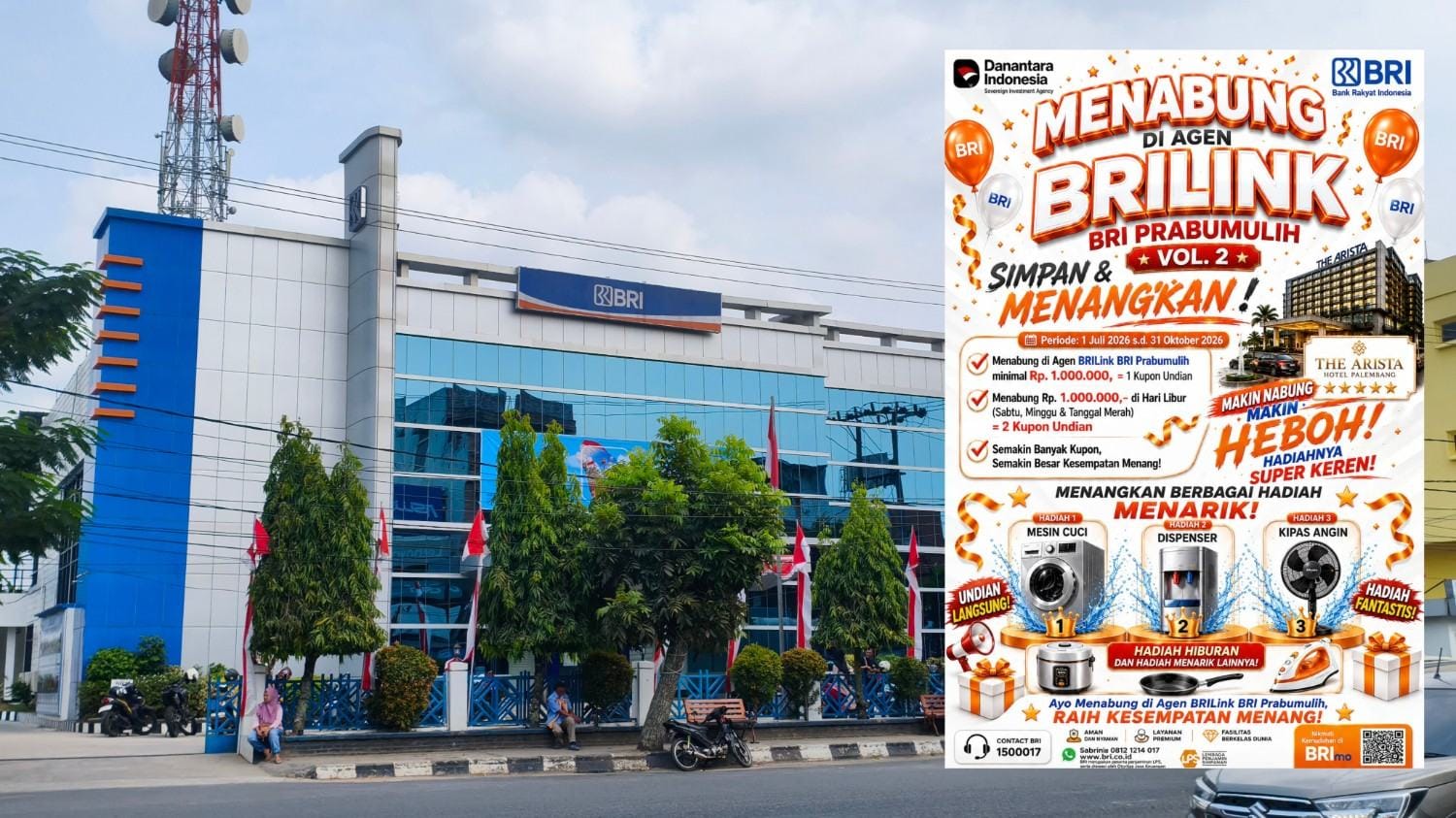 Program BRILink BRI Vol. 2 Menabung Makin Untung, BRI Prabumulih Tebar Hadiah untuk Nasabah 