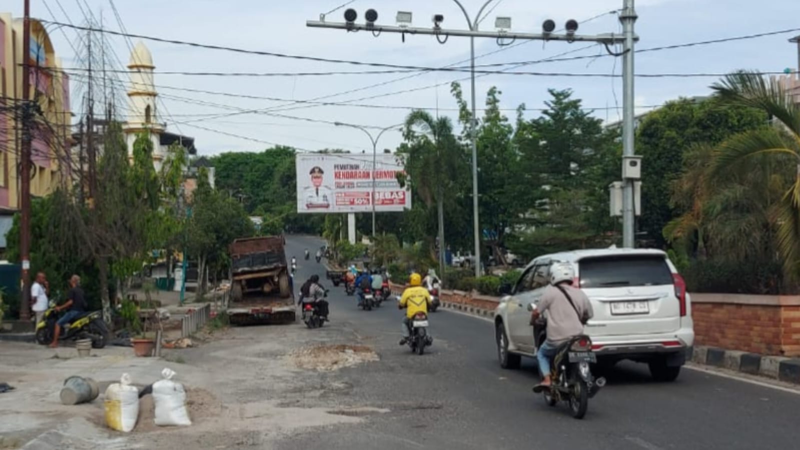 Jalan Jendral Sudirman Diperbaiki, Persiapan Menyambut Ulang Tahun Kota Prabumulih 