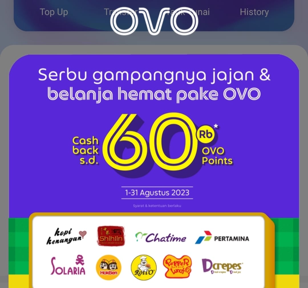 Ayo Belanja Pakai OVO, Ada Promo dan Cashback Melimpah Semarak Kemerdekaan