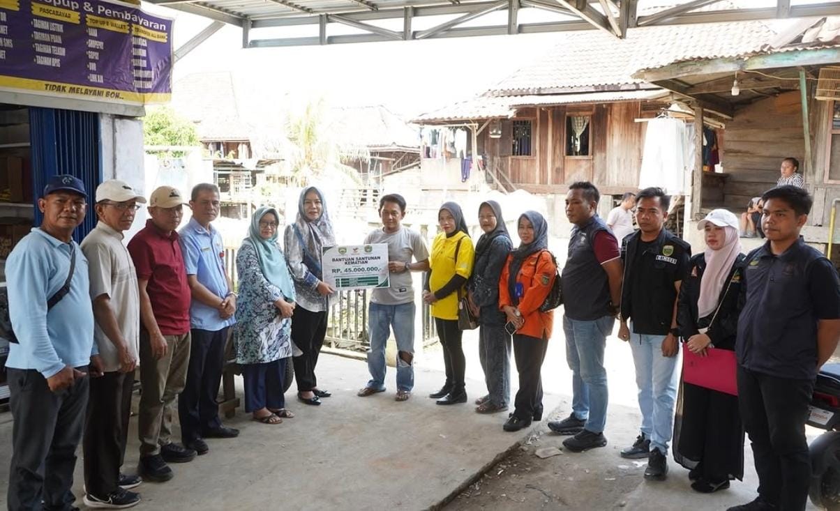 Pemkot Prabumulih Salurkan Santunan Rp45 Juta kepada Keluarga Korban Kebakaran Payuputat
