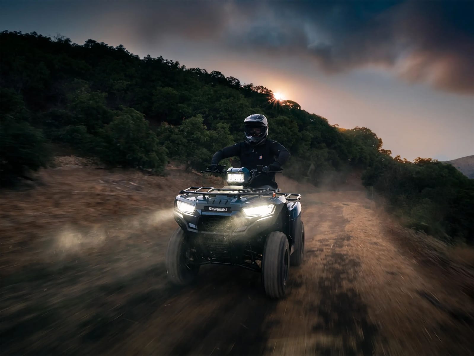 Fitur Keamanan Kawasaki Brute Force 300, Rem Cakram Hidrolik dan Suspensi Stabil Buat Medan Off Road