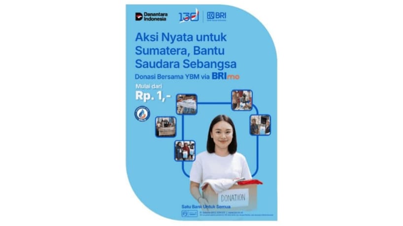 Donasi untuk Korban Bencana Sumatera Kini Semudah Klik di BRImo