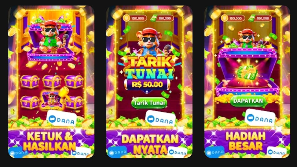 Cara Mudah Dapat Saldo DANA Gratis Lewat Game Grand Tiger, Terbukti Membayar!