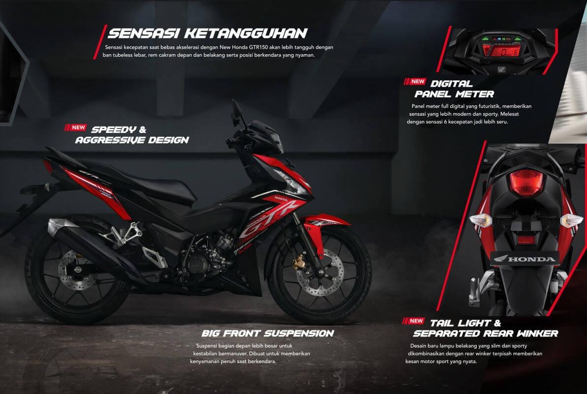 Perjalanan Kemana Saja Jadi Lebih Aman, Begini Fitur Keamanan Honda GTR 150