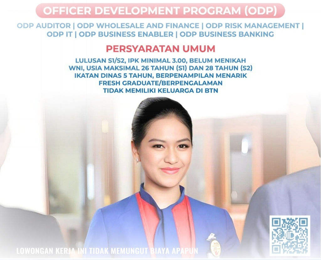 Bank BTN Buka Lowongan Besar Besaran Untuk Fresh Graduate, Ayo Buruan Daftar