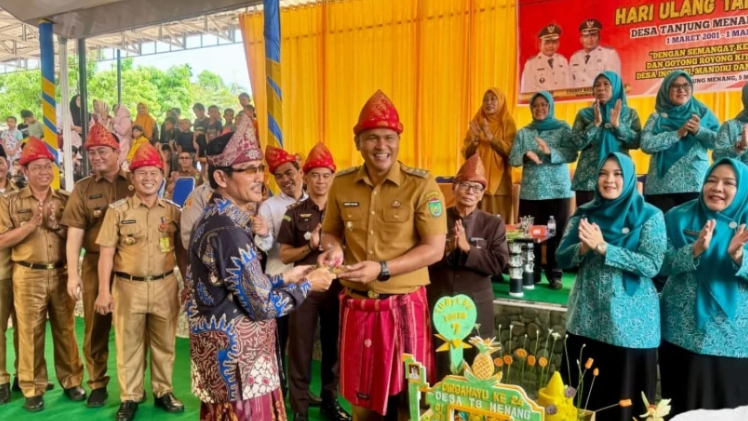Desa Tanjung Menang Rayakan HUT ke-24 dengan Peluncuran Lagu Khas
