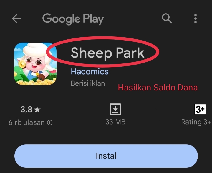 Kesempatan Emas! Raup Cuan Hanya Main Game Sheep Park, Hitungan Menit Langsung Dapat Saldo DANA Gratis