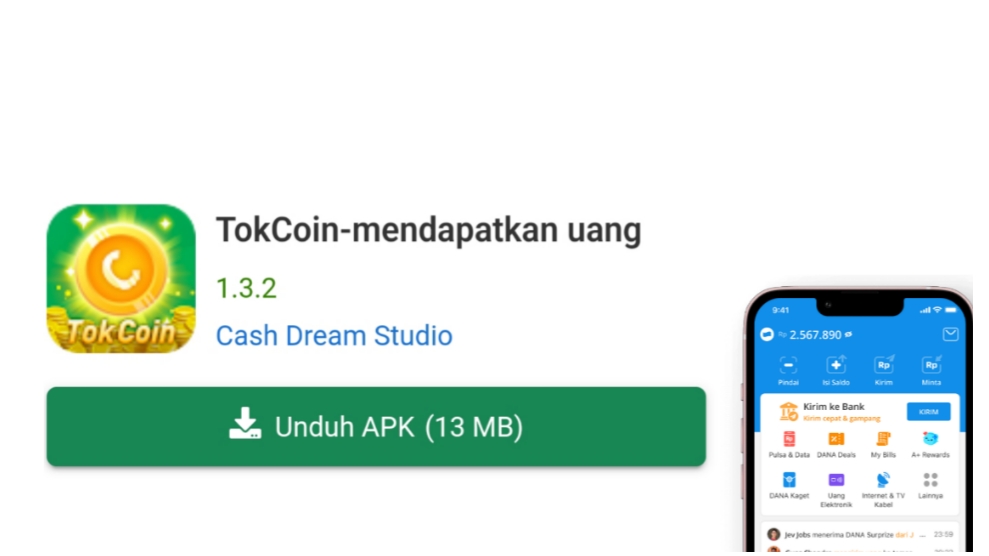 Cuan Dari Game, Aplikasi Penghasil Uang TokCoin yang Terbukti Membayar