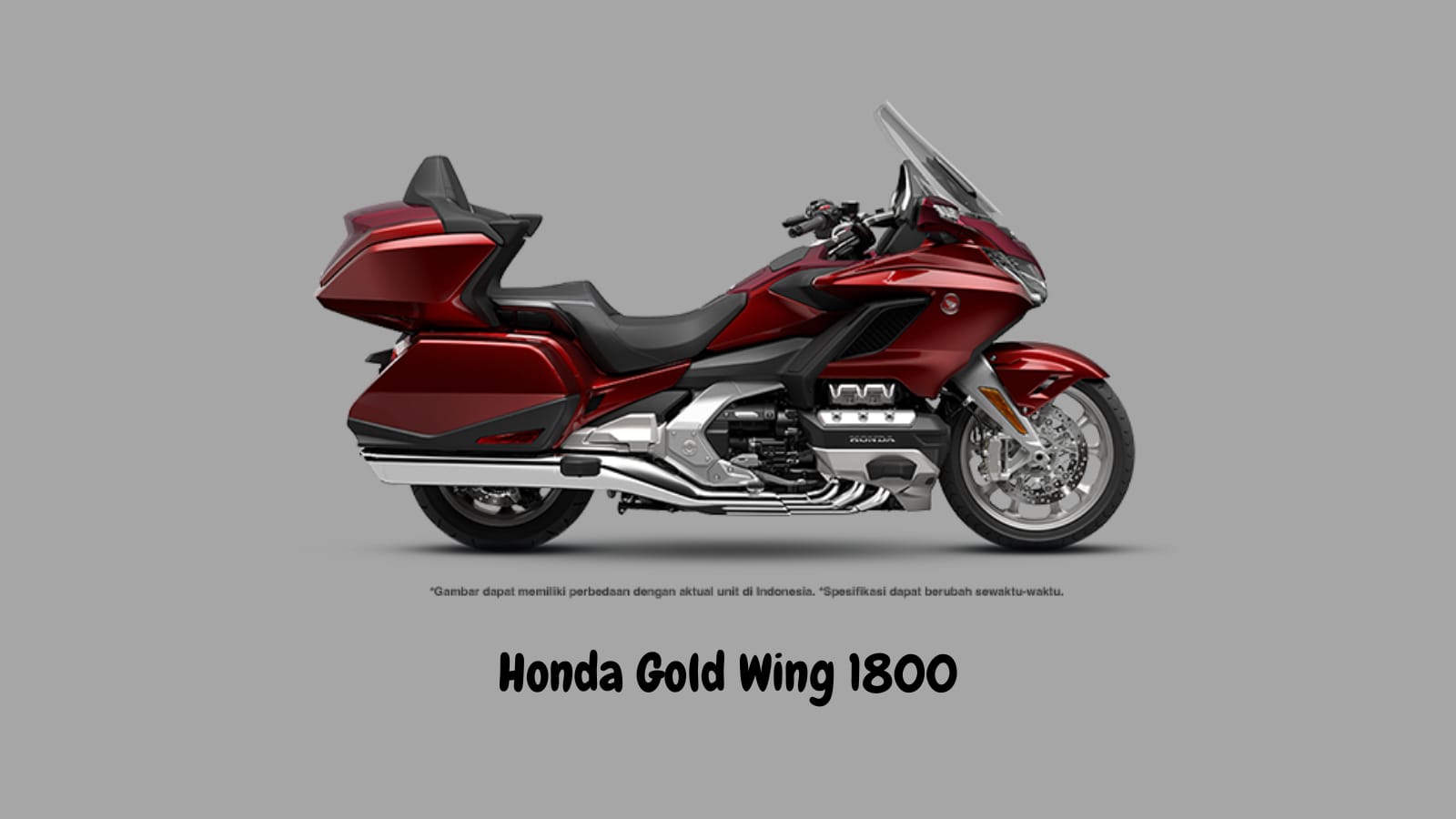 Cruiser Bike : Spesifikasi Honda Gold Wing 1800, Miliki Mesin Premium dengan Varian Warna Candy Ardent Red