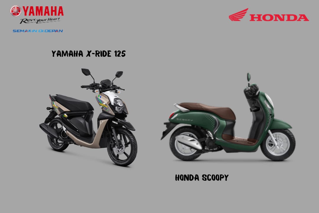 Pilih Mana? Ini Perbedaan Spek Yamaha X-Ride 125 dan Honda Scoopy