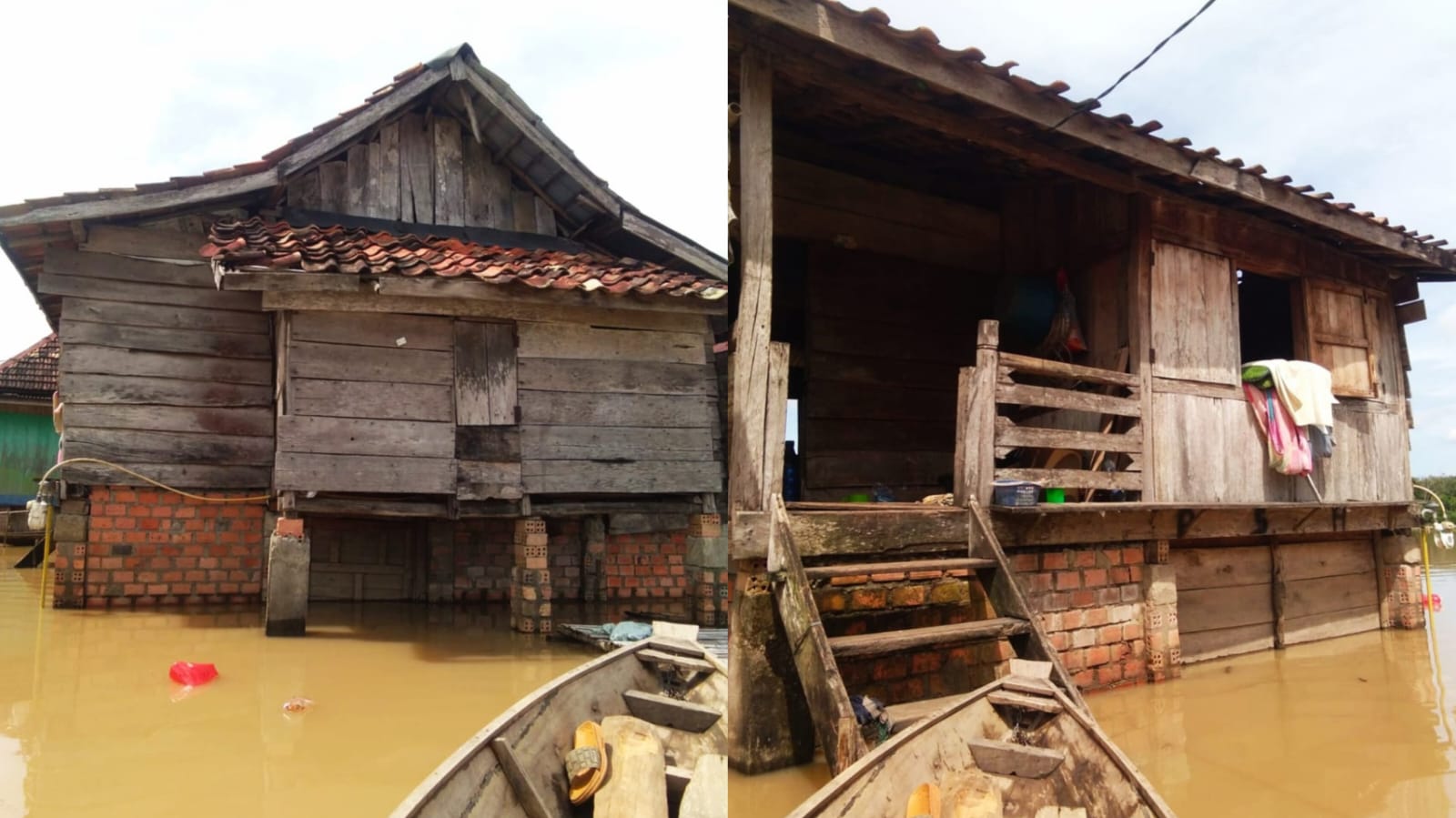 Sungai Lematang Meluap, Rumah Warga di Kelurahan Payuputat Prabumulih Terendam