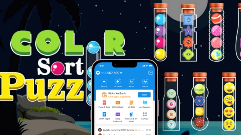 Benarkah Game Color Sort Bisa Menghasilkan Saldo DANA? Simak Penjelasannya