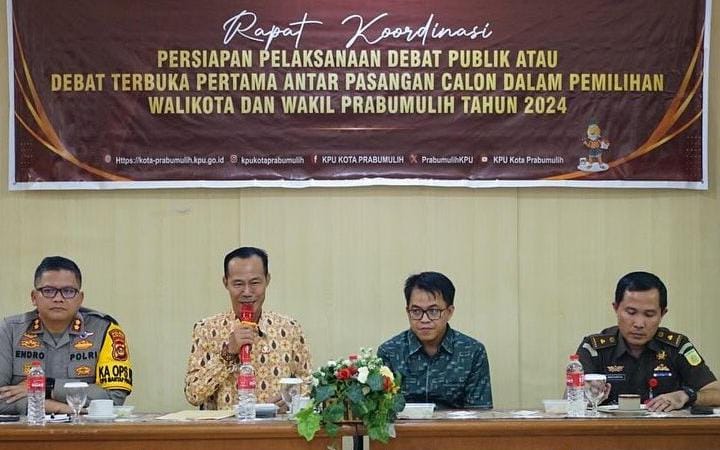 Pelaksanaan Debat Calon Walikota Prabumulih 2024 Diharapkan Berjalan Aman