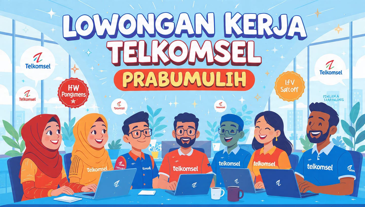 Telkomsel Buka Lowongan Kerja di Prabumulih, Gaji dan Komisi Menanti