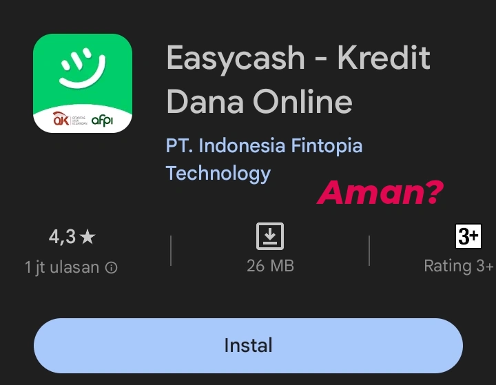 Review Aplikasi Pinjol EasyCash, Aman dan Terpercaya?