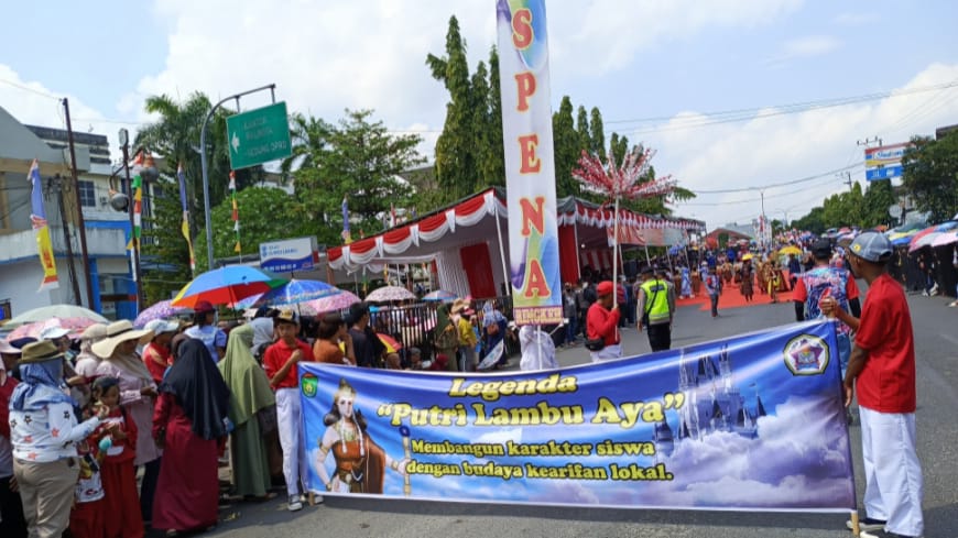 SMP Negeri 6 Prabumulih Tampilkan Legenda Putri Lambu Ayu 