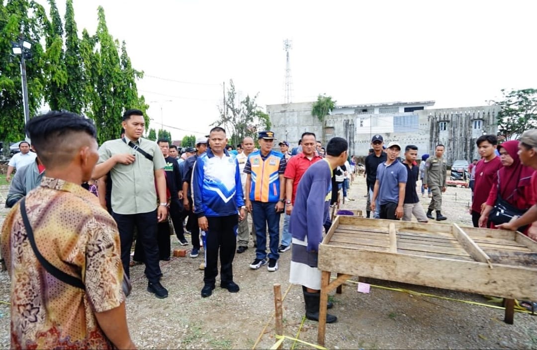 Wali Kota Prabumulih Tinjau Lokasi Baru Relokasi Pedagang Pasar Subuh