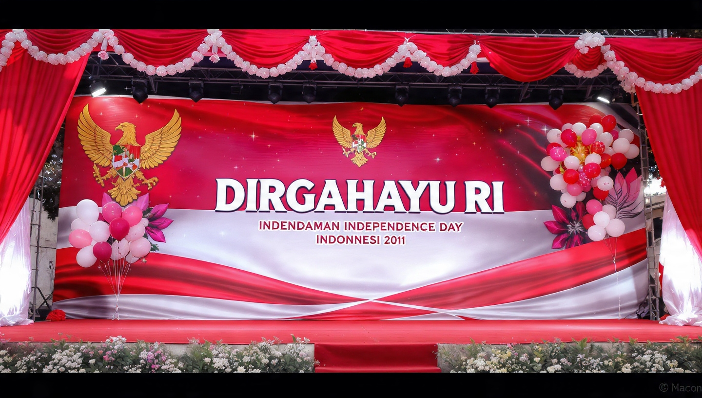 7 Ide Dekorasi Panggung 17 Agustus yang Unik dan Meriah, Bikin Acara Makin Berkesan
