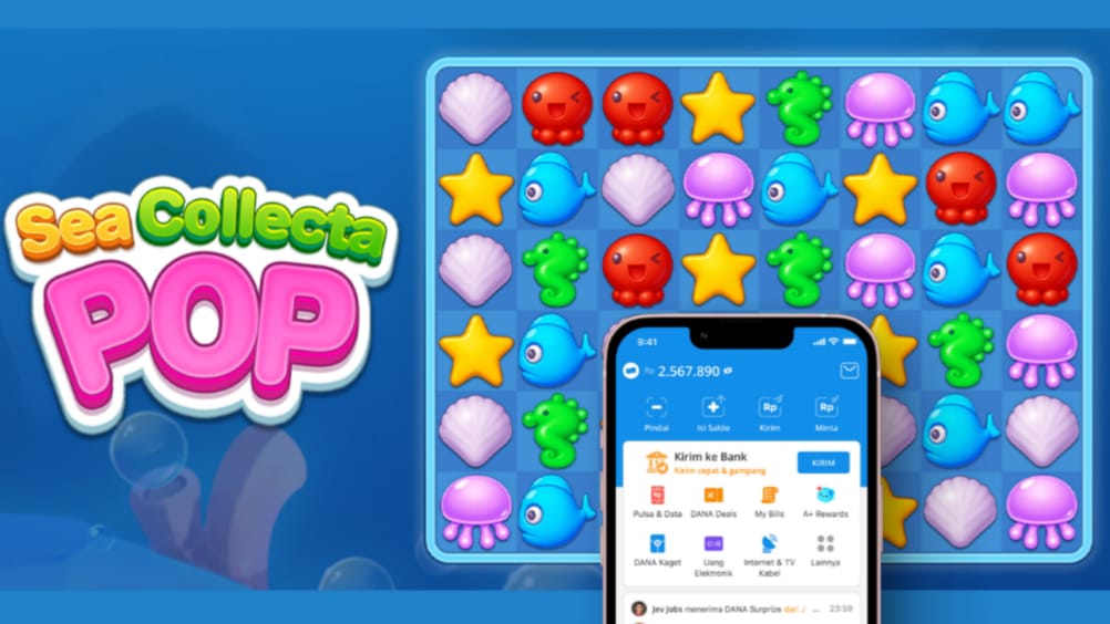 Viral! Main Sea Collecta Pop Bisa Dapat Saldo DANA Gratis