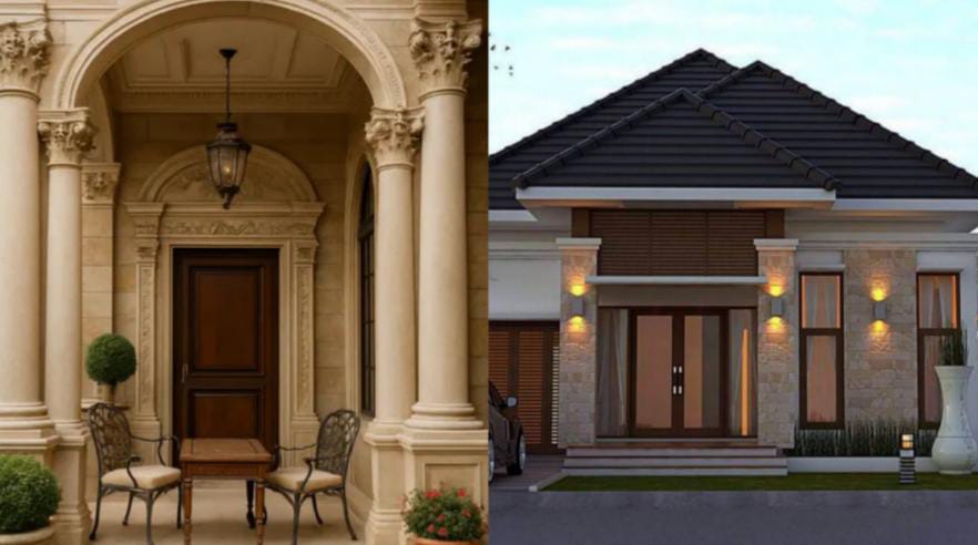 6 Model Tiang Teras Rumah yang Bikin Hunian Terlihat Mewah dan Modern