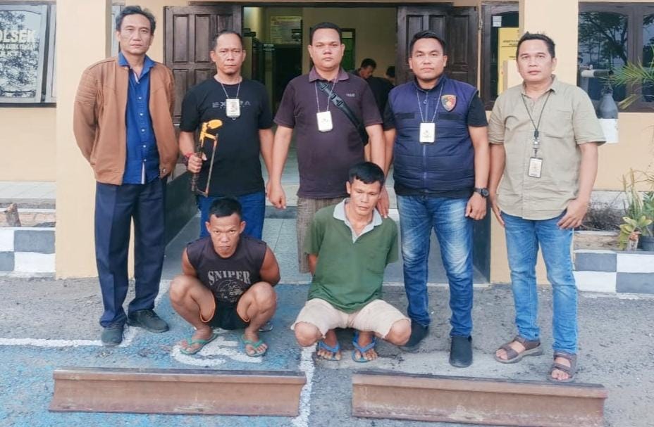 Dua Pelaku Spesialis Pencurian Rel Kereta Ditangkap, Kerugian KAI Mencapai Rp41 Juta