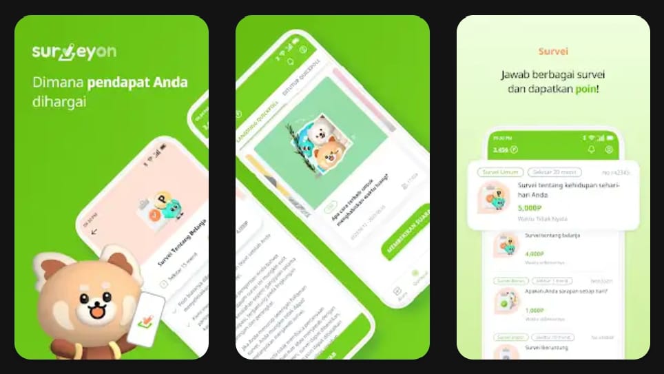 Surveyon, Cara Mudah Dapat Saldo DANA Gratis Lewat Survei Online
