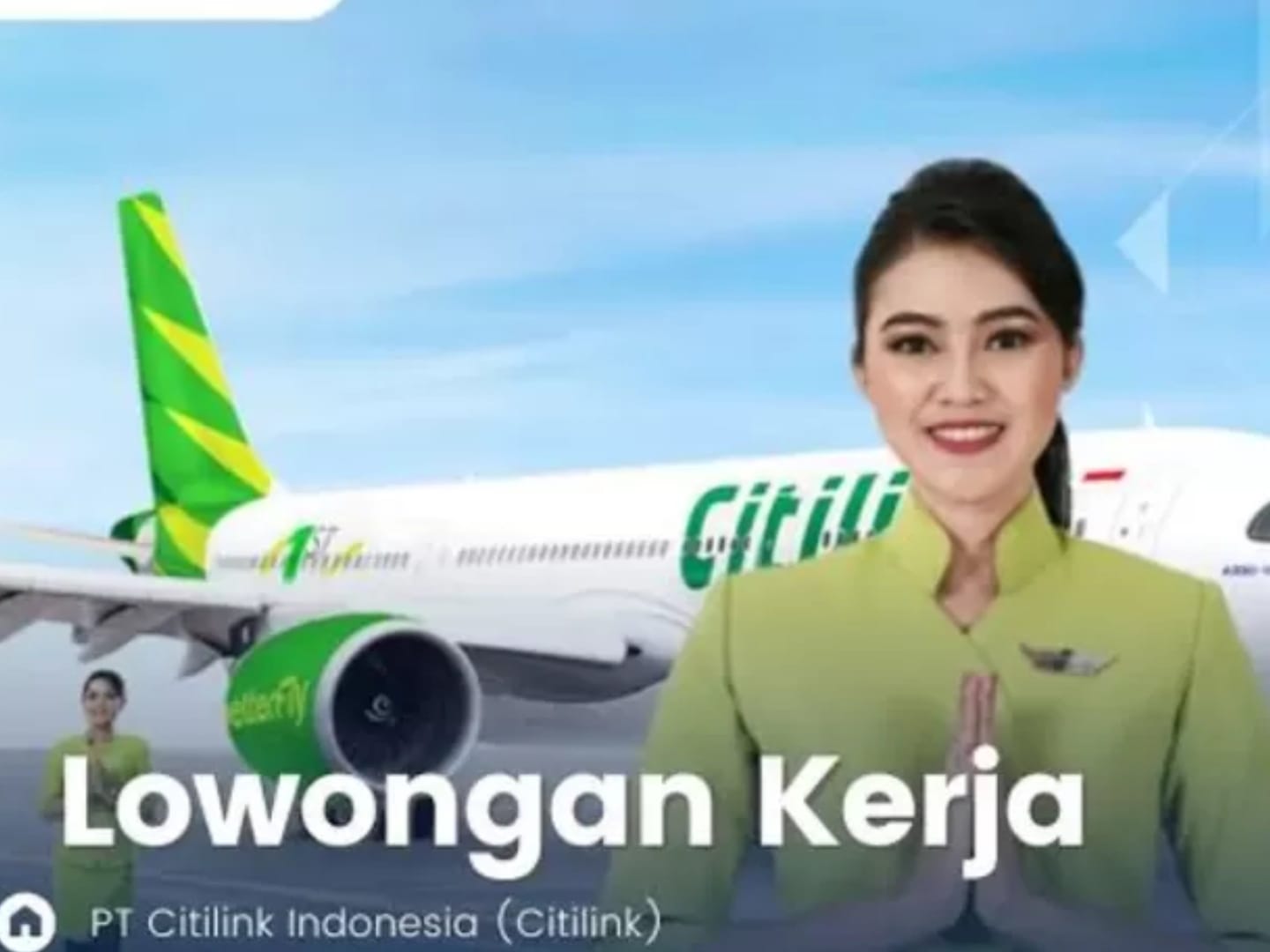 Mahasiswa - Lulusan Baru Ayo Daftar, Maskapai Penerbangan Citilink Indonesia Buka Lowongan 