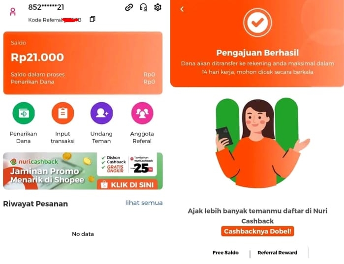 ﻿WOW! Hanya dengan Aplikasi Bisa Dapat Saldo DANA Gratis Tiap Hari, Buktikan Sekarang