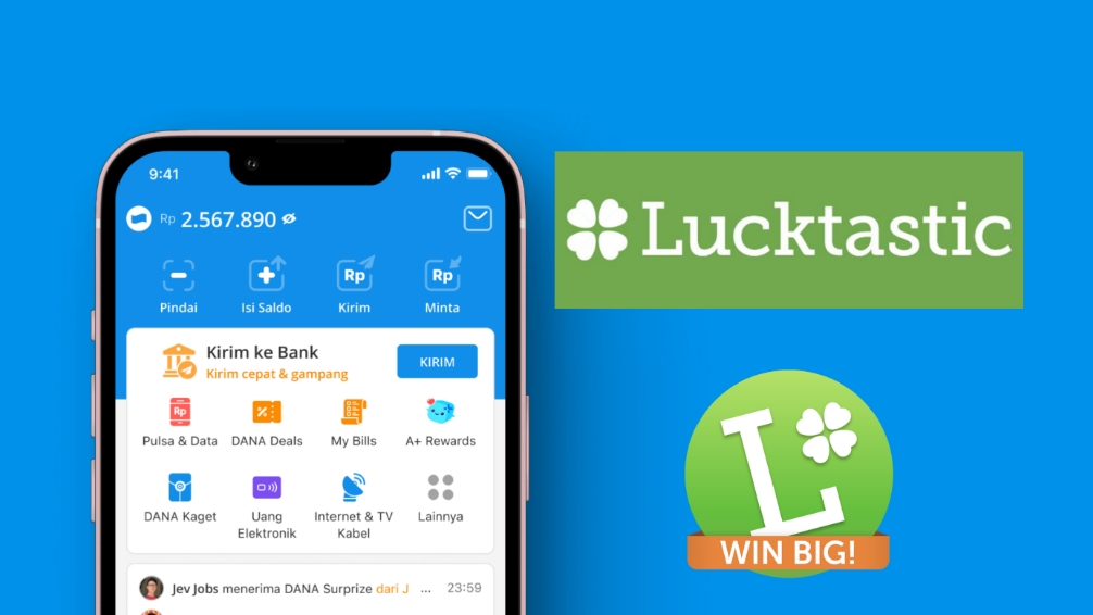 Cara Menghasilkan Saldo DANA dengan Lucktastic, Mudah dan Menyenangkan!