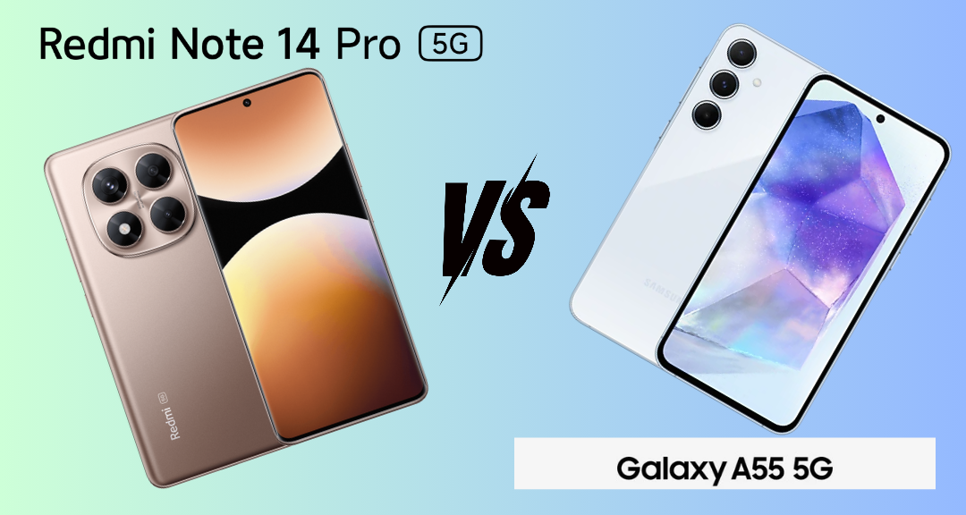 Perbandingan Smartphone Mid-Range 2025: Samsung Galaxy A55 5G vs Redmi Note 14 Pro 5G, Siapa Jawaranya?