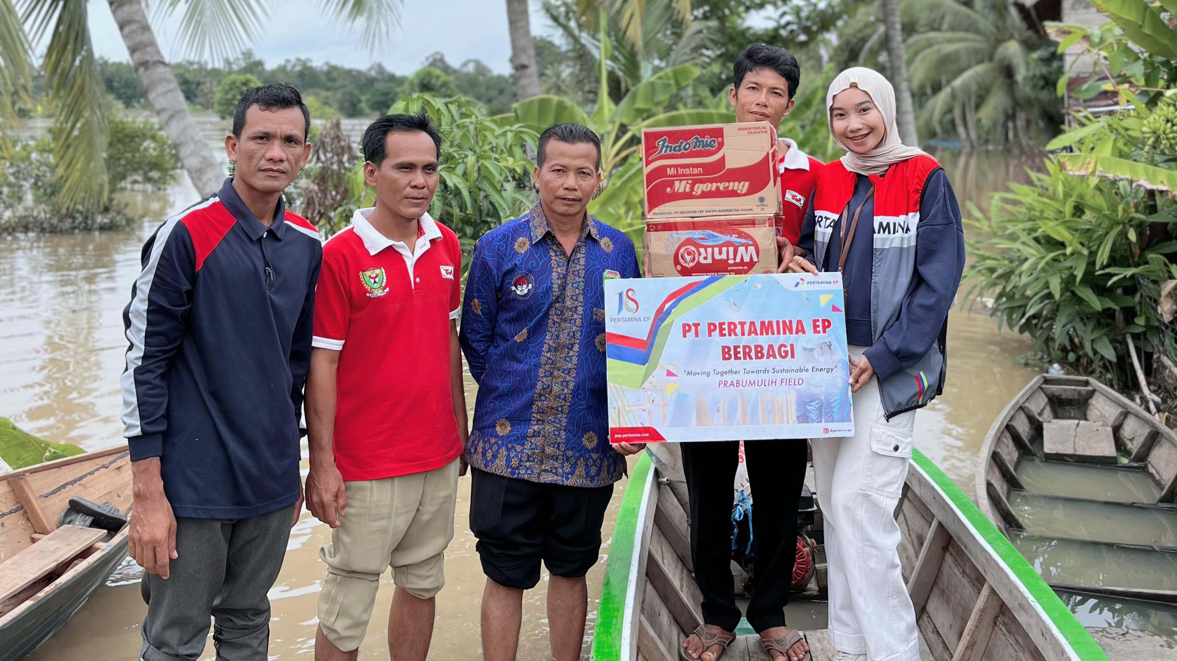 PT Pertamina EP Prabumulih Field Salurkan Bantuan untuk Korban Banjir di Prabumulih