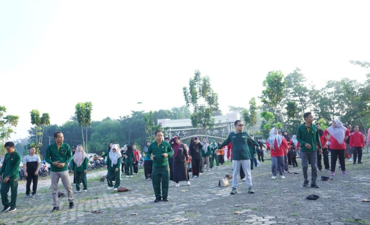 Senam Pagi di Talang Jimar, Pemkot Prabumulih Ajak Warga Hidup Sehat dan Kompak