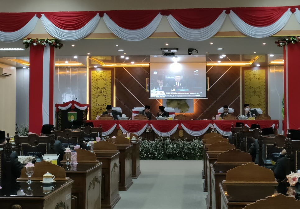 DPRD Prabumulih Gelar Paripurna Istimewa Mendengarkan Pidato Presiden