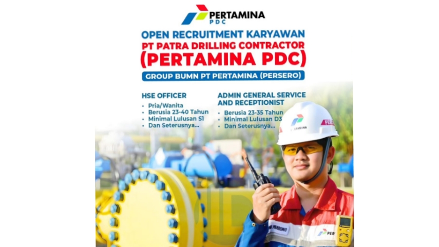 Penempatan Musi Banyuasin! PT Patra Drilling Contractor (PDC) Buka Lowongan Kerja, Cek Syaratnya