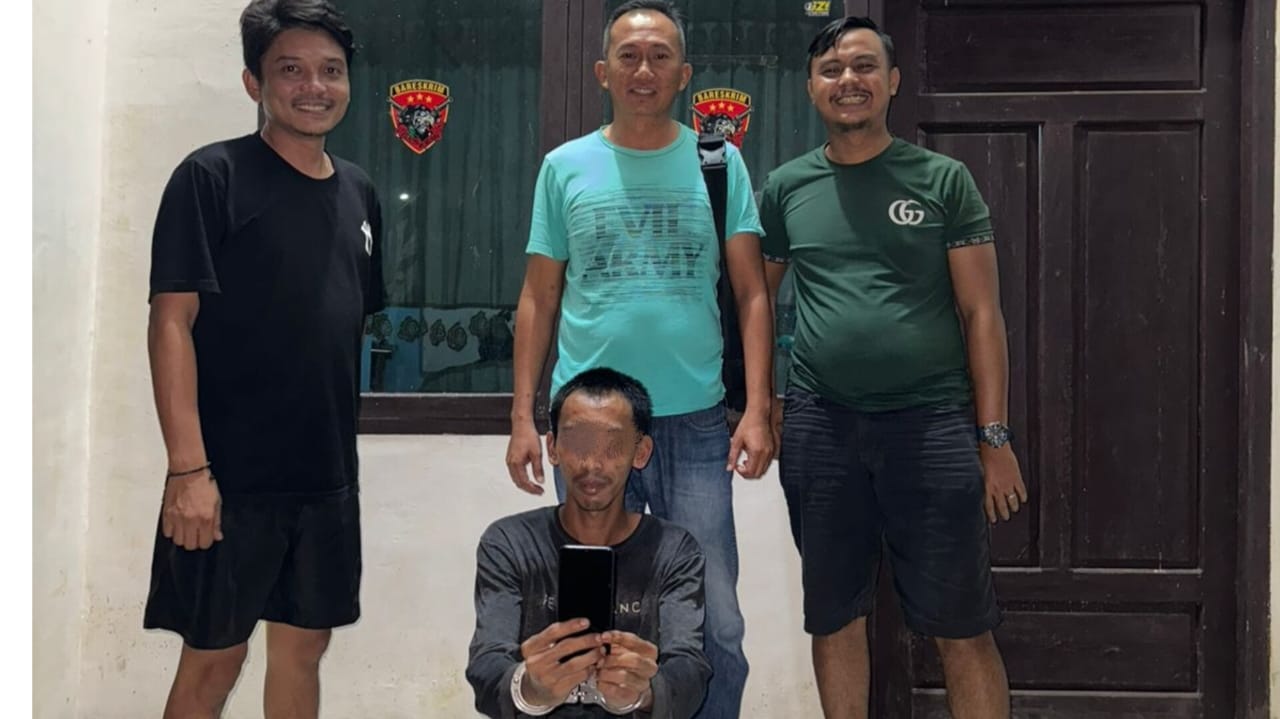 Pria di Sungai Medang Prabumulih Gasak HP Tetangga, Saat Pemilik Rumah Tidur