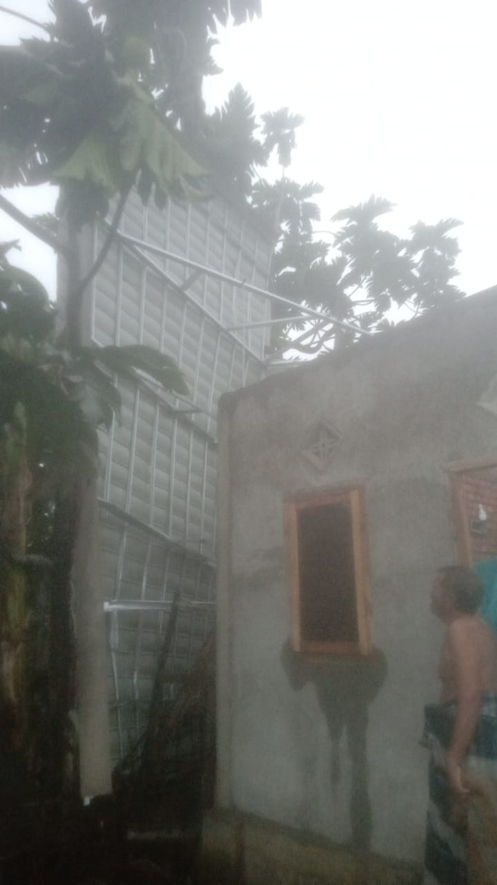 Belasan Rumah di Kota Prabumulih Diterjang Puting Beliung